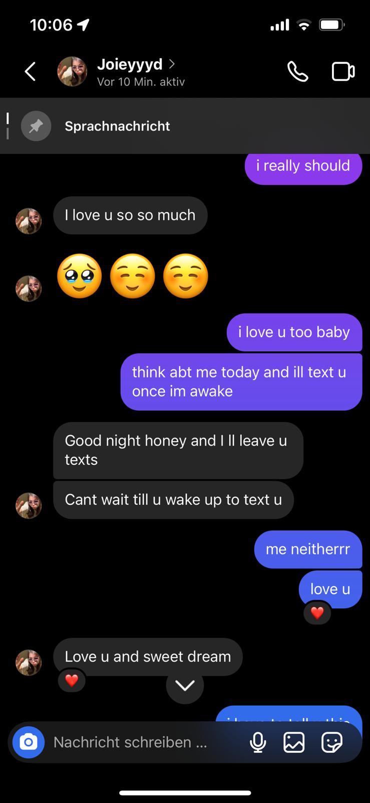 From texting every day...